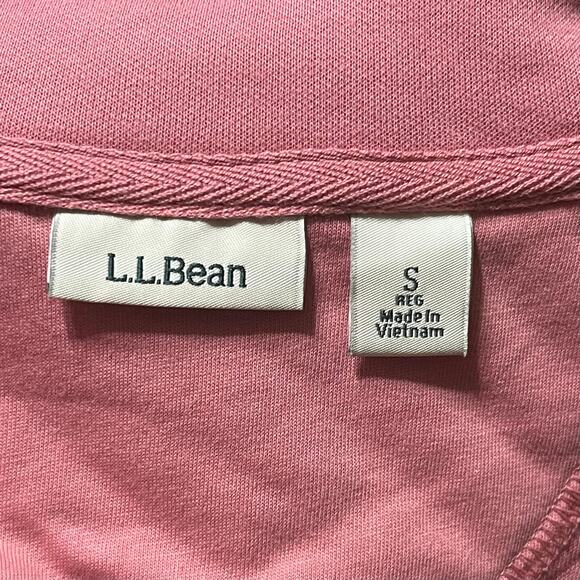 LL Bean Quilted Full Zip Jacket Womens S Pink Casual Layering Coat 50B104 Hiking - Picture 6 of 8